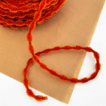 Tiny 3/8" Bump Chenille for Retro Crafts in Orange ~ 1 yd.